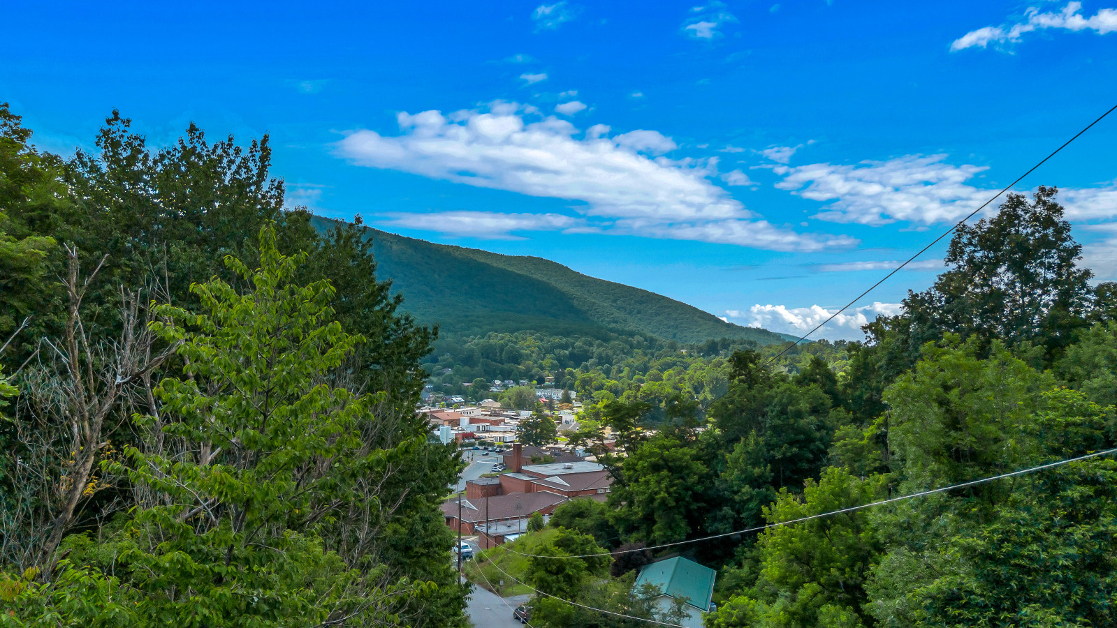 Valley view toward West Jefferson from the deck
